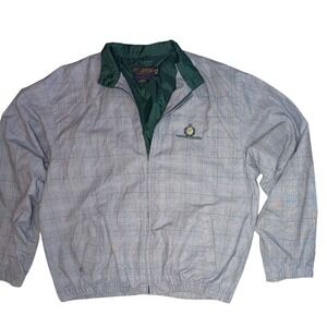 Duckster Vintage 90s Pinehurst Plantation Golf Jacket Mens XL Blue Glen Plaid‎